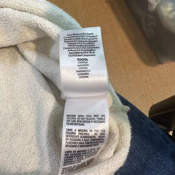 MOTHER animal print cropped 100% cotton sweatshirt - Picture 4 of 5